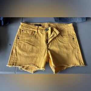 Yellow Women's Denim Shorts